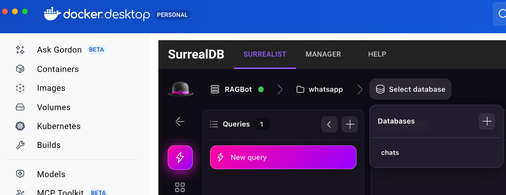 SurrealDB namespace query